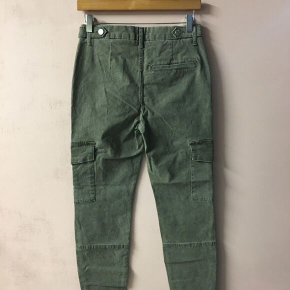 BDG Olive Green Mid-Rise Slim Fit Cargo Pants Size 26 NWT - Picture 3 of 12